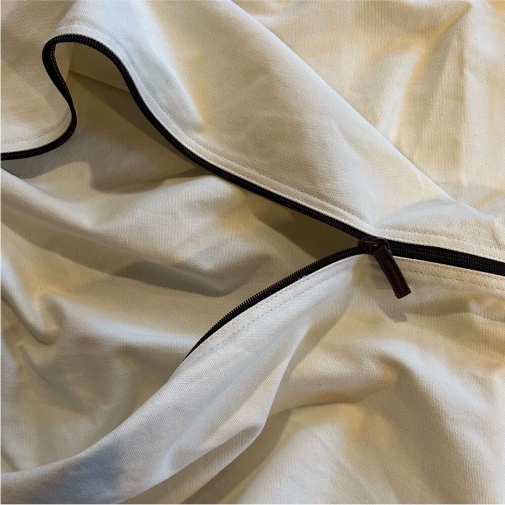Authentic Hermes Garment Bag Heavy Duty, with Snaps, Cream/Off White - Picture 7 of 9
